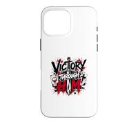Victoire à Travers Lui Croix guerrière chrétienne Coque pour iPhone 16 Pro Max