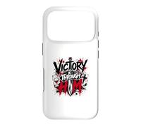Victoire à Travers Lui Croix guerrière chrétienne Coque pour iPhone 17 Pro
