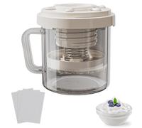 Victoire au yaourt réutilisable - Pot de fermentation du lait, séparateur de dessert | Pot de préparation alimentaire cultivé probiotique, récipient de filtration Couvercle étroit pour la location