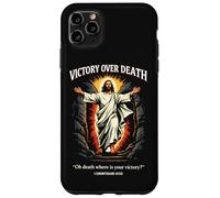 Victoire sur la Mort : Résurrection de Jésus (1 Corinthiens 15:55) Coque pour iPhone 11 Pro Max