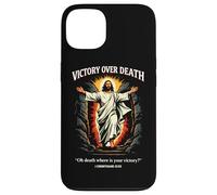 Victoire sur la Mort : Résurrection de Jésus (1 Corinthiens 15:55) Coque pour iPhone 13