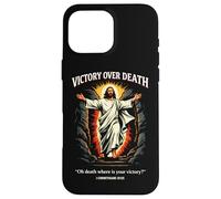 Victoire sur la Mort : Résurrection de Jésus (1 Corinthiens 15:55) Coque pour iPhone 16 Pro Max