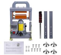 Victool Presse à colophane 5 tonnes, machine d'extraction de résine 600 W, presse hydraulique à chaud avec chauffage double face pour colophane, fleurs séchées et extraits de plantes