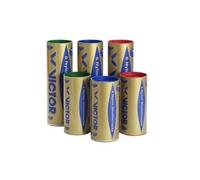 VICTOR Nylon Shuttle 2000 Gold Volant de Badminton boîte de 6 blanc bleu