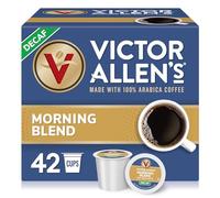 Victor Allen 's Café décaféiné Morning Blend, torréfaction légère, 42 dosettes de café à portion unique pour cafetières Keurig K-Cup