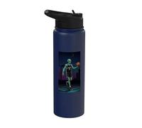 VICTOR BASKETBALL DE NUIT CROYEZ-VOUS AUX EXTRATERRESTRES Stainless Steel Insulated Water Bottle