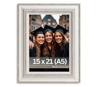 Victor Cadre Photo 15x21 Beige Turner Style Maison de Campagen - avec Verre Acrylique Incassable - Bar: 39x17mm - Châssis pour l'image Vintage 15x20