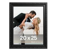 VictoR Cadre photo antique « Chagall » noir - 20 x 25 cm - Cadre photo décoratif vintage - Convient pour certificats - Cadre photo noir - 20 x 25 cm - baroque