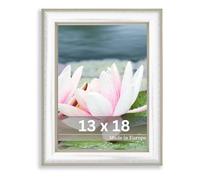 Victor Cadre Photo Argent Monet en 13x18 cm - Bar: 23x13mm - Vintage - Décoration murale - Shabby Chic - Châssis pour l'image 13x18 Argenté