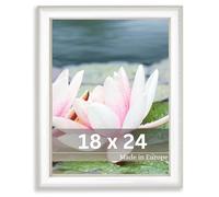 Victor Cadre Photo Argent Monet en 18x24 cm - Bar: 23x13mm - Vintage - Décoration murale - Shabby Chic - Châssis pour l'image 18x24 Argenté