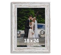 Victor Cadre Photo Boho Blanc en 10x15 cm (A6) - Bar: 30x16mm - Vintage Décoration Rustique - Blanc 10x15 - Maison de Campagne