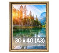 Victor cadre photo Boho or en 30x40 cm - bar : 30 x 16 mm - verre acrylique - vintage décoration rustique - maison de campagne