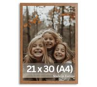 VictoR Cadre photo Dali 21 x 30 cm (A4) marron - Cadre carré en bois 21 x 30 cm