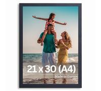 Victor Cadre Photo Klee 21x30 cm (A4) en Noir - Simple et Moderne en Bois - Châssis pour l'image A4