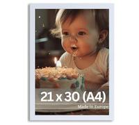 Victor cadre photo Klee blanc en 21x30 cm (A4) - bois - design simple et moderne - décoration pour la maison
