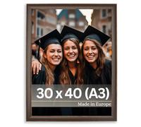 Victor Cadre Photo Marron Or Monet en 30x40 cm (A3) - Bar: 23x13mm - Vintage - Décoration murale - Shabby Chic - Châssis pour l'image A3 Brun