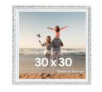 Victor cadre photo Rubens or blanc en 30x30 cm - bar : 30 x 20 mm - style baroque antique - verre véritable - décoration pour la maison