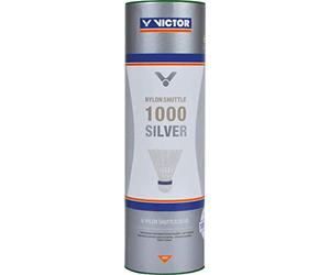 VICTOR International Nylonball Shuttle 1000 Volants badminton Tube de 6 Rapide Jaune