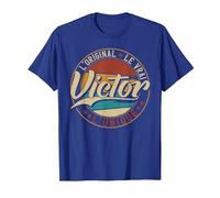 Victor L'Original Le Vrai L'Unique Hommes & Garçons T-Shirt, Homme, Bleu Royal, S