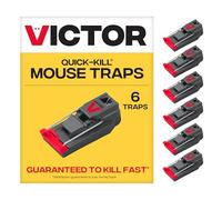 Victor M123SSR Quick-Kill Easy Set Mouse Trap - 6 Reusable Mouse Traps