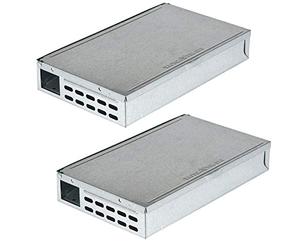 Victor M310SSR Tin Cat Lot de 2 pièges à Souris pour Prises vivantes d'intérieur et d'extérieur, pièges à Souris sans cruauté
