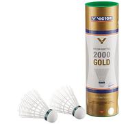 VICTOR Nylon Shuttle 2000 Gold Volant de Badminton boîte de 6 blanc vert