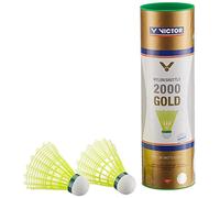 VICTOR Nylon Shuttle 2000 Gold Volant de Badminton boîte de 6 jaune vert