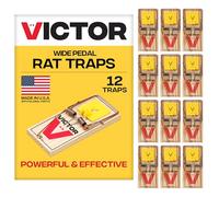 Victor - Piège à rat facile à installer - M205R 12 Traps bois