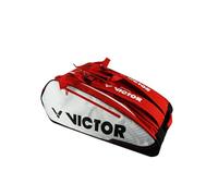 Victor Raquette de Tennis, Squash ou Raquette de Badminton, Double Sac Isotherme/Sac Isotherme Unisexe pour Adulte, Rouge/Blanc, Multithermobag