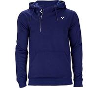 VICTOR Sweater Team Navy Sweat à Capuche Unisexe avec Fermeture Éclair