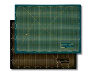 Victor tapis de découpe XXL vert noir 100 x 150 cm 3 plis auto-cicatrisant - support de découpe professionnel pour bricolage et couture, sous-main de bureau