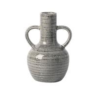 VICTOR & TERESA Vase en céramique pour décoration d'intérieur, vases Gris rustiques de 20,6 cm, vases décoratifs de Ferme pour Herbe de la Pampa, cheminée, Salon, centres de Table, décoration
