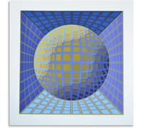 Victor Vasarely Affiche Peinture Abstraite Victor Vasarely Toile Art Mural Victor Vasarely Impressions Pour La Maison Décoration Murale Photo 40x40cmx1 Sans Cadre