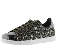 Victoria 112558-KIDS Basket Basse Tenis Paillettes & DÉTAILS MÉTALLISÉS Plateau Fille Musgo 27