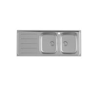 Victoria 120ei évier inox 2 cuves 1 égouttoir à gauche 1200x490x155 mm - ROCA A874121A01