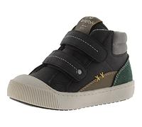 Victoria 1365110-KIDS Bottine HUELLAS Effet Cuir & Scratchs Plateau garçon Negro 27