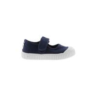 Victoria 1915 Mercedes - Chaussures enfant toile teintée bleu marine, scratch, embout caoutchouc, recy s 21