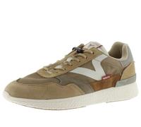Victoria 1985 Basket Anima Maille & Pièces en Croûte De Cuir & Logo Rétro 8805102 pour Homme Beige 44