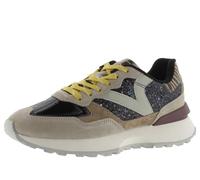 Victoria 1985 Basket Basse Rush Paillettes & Pièces en Croûte De Cuir & Imprimé Animal 8807103 pour Femme Negro 40