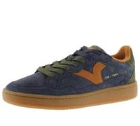 Victoria 1985 Basket Basse Unisexe Smash Croûte De Cuir & Pièces Colorées en Contraste & Semelle Caramel 8806111 pour Adulte Marino 45