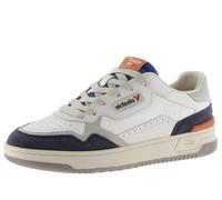 Victoria 1985 Basket Unisexe C80 Cuir & Pièces Colorées & en Croûte De Cuir & Logo Rétro 8800124 pour Adulte Marino 44