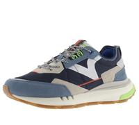 Victoria 1985 Basket Unisexe Wing Evo Nylon & Pièces Colorées & en Croûte De Cuir & Logo Rétro 8811100 pour Adulte Marino 43
