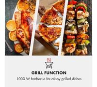 Klarstein Victoria 20 | Four micro-ondes grill combiné | Encastrable | 20L | 800 W - Grill 1000W | Style rétro | Ivoir