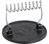Victoria 36843 Burger Smasher Presse à burger en fonte 16,5cm Presse à viande professionnelle Gril Noir