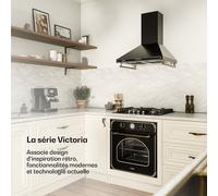 Victoria 60 Triple Set Gaz | Plaque de cuisson à gaz | Four | Hotte aspirante C