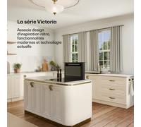 Victoria 60cm 604,1m³/h Hotte Plan de Travail Noir A