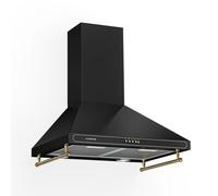 Victoria 630m³/h 60cm Hotte Murale Vintage Noir C