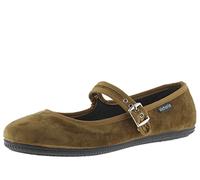 Victoria Ballerines Oda Velours & Passepoil Assorti & Boucle 104913 pour Filles Whisky 24