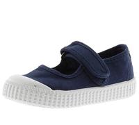 Victoria Ballerines Unisexe 1915 Toile Teintée Drec & Bande Auto-Agrippante & Bout Renforcé 136605 pour Enfants Marino 29