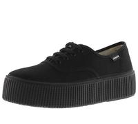 Victoria Basket Basse 1915 Plateforme Toile Total Black Negro 41